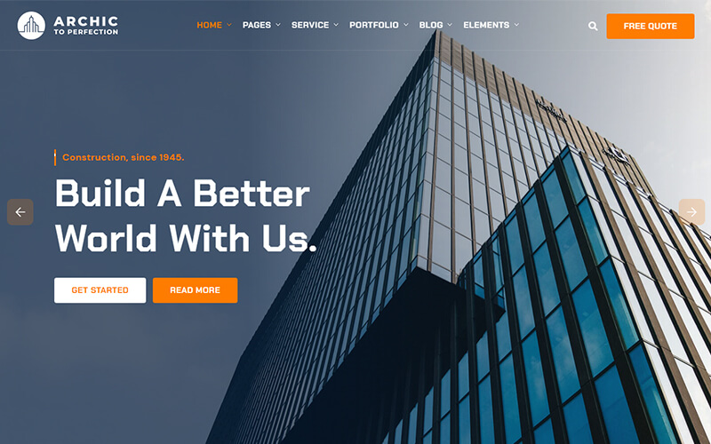 Archic - Construction and Architecture HTML Template