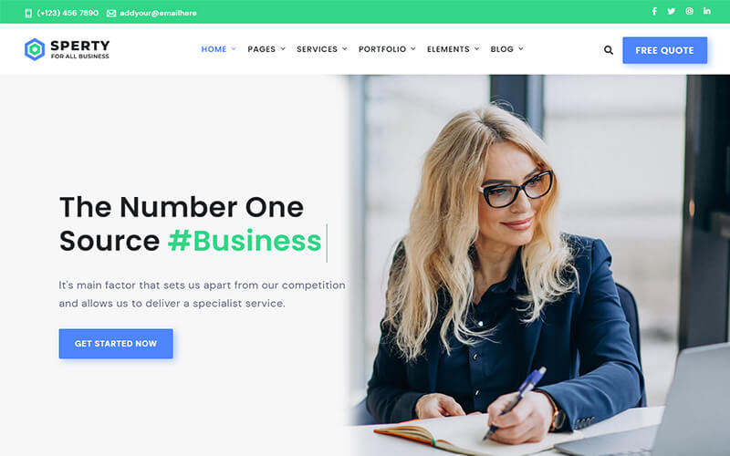 Sperty - Multipurpose Business HTML Template
