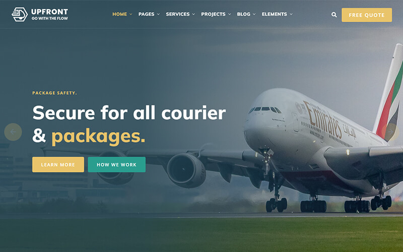 Upfront - Transport and Logistics HTML Template