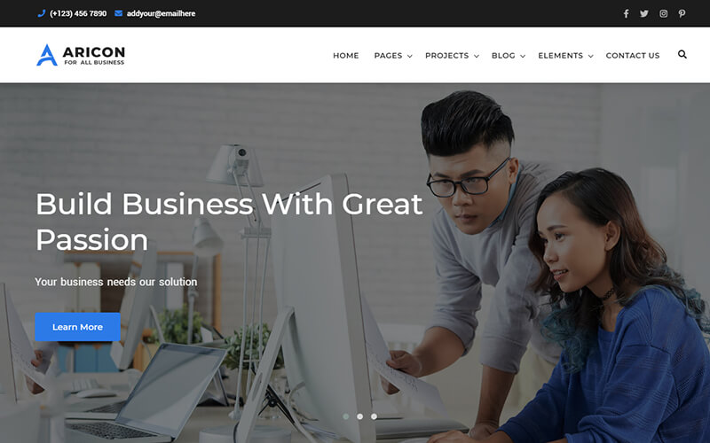 Aricon - Business and Corporate Template
