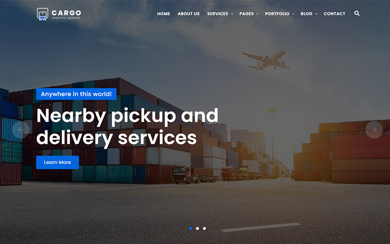 Cargo - Logistics and Transport Template Template