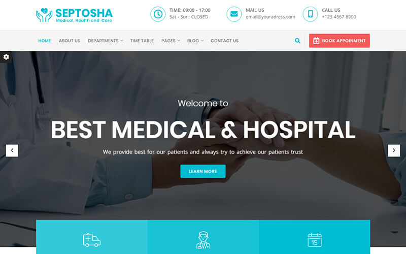 Septosha - Medical Health Care Template