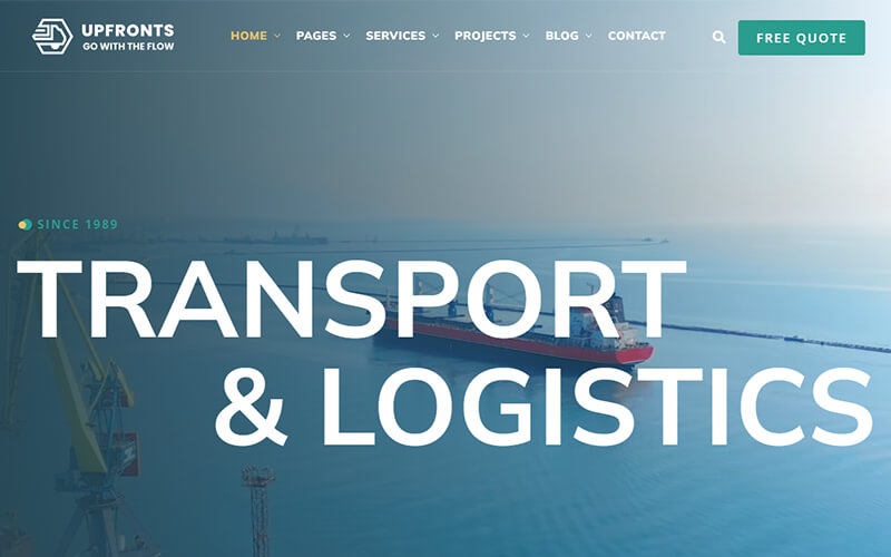 Transport and Logistics WordPress Theme